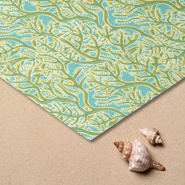 Green and Yellow Coral Reef Tissue Paper (Coral Reef Tissue Paper)