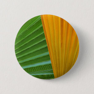 Green and Yellow Fan Leaves Button