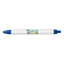 Green and Yellow Graduation Gear Blue Ink Pen
