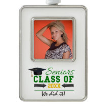 Green and Yellow Graduation Gear Ornament