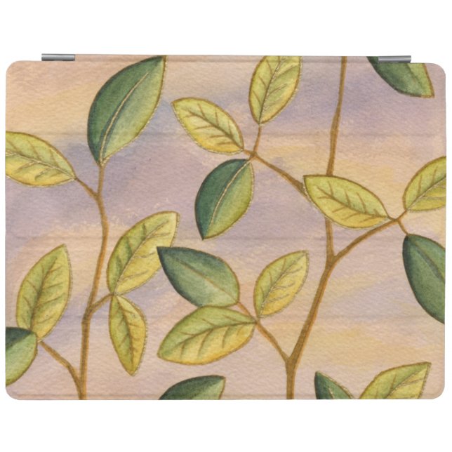 Green and Yellow Leaves on Sunset Background iPad Smart Cover (Horizontal)