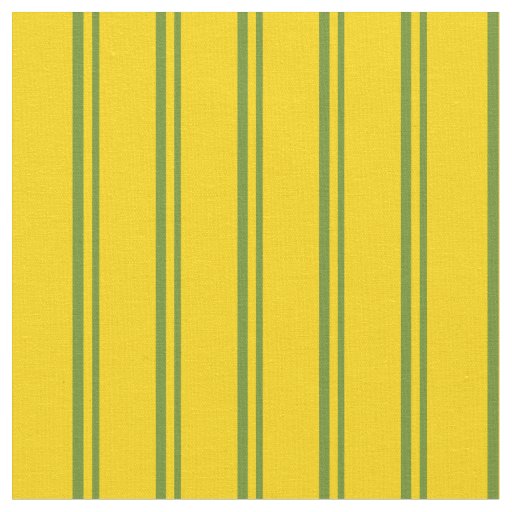 Green and Yellow Lined Pattern Fabric