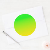 Modern neon green screen bright Large Floor Circle Sticker