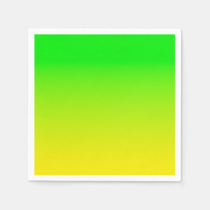 Green and yellow neon gradient napkins