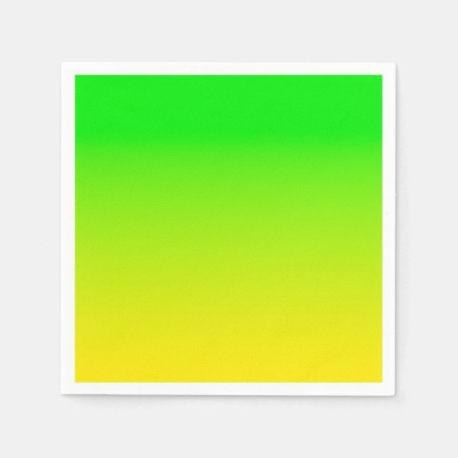 Green and yellow neon gradient napkins (Front)