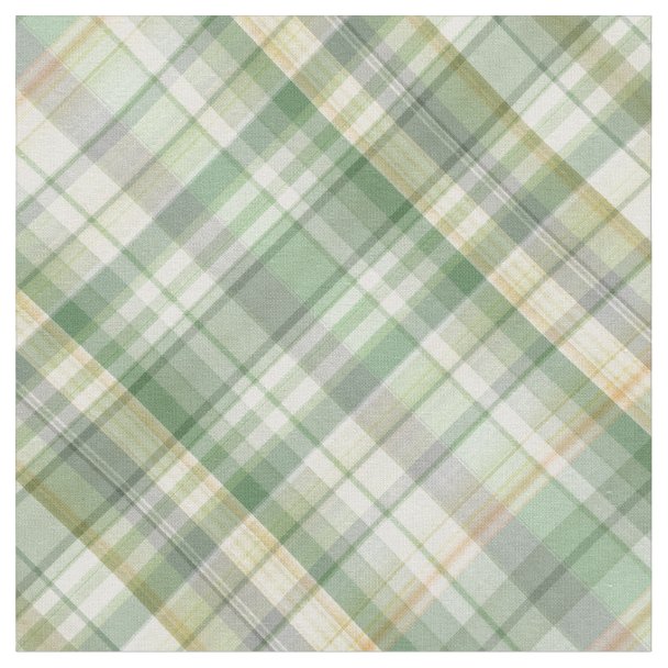 Blue and yellow plaid fabric | Zazzle