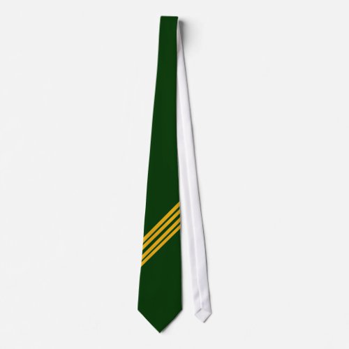 Green and yellow stripe _ tie