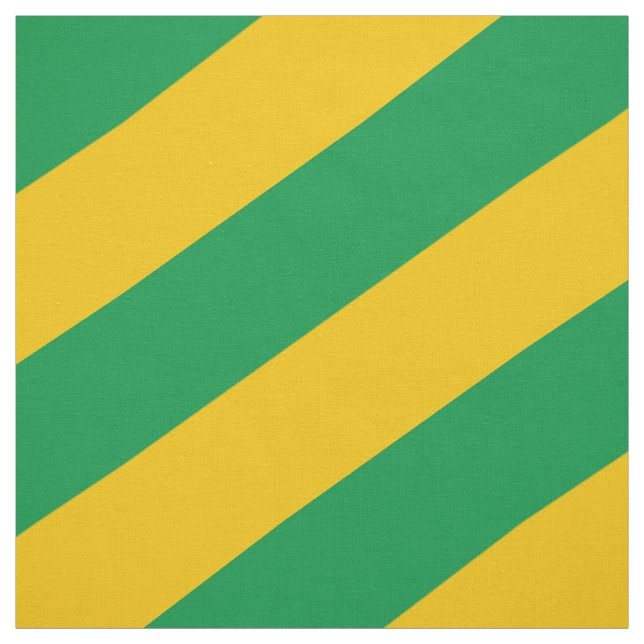 Green and yellow striped pattern fabric (Swatch)