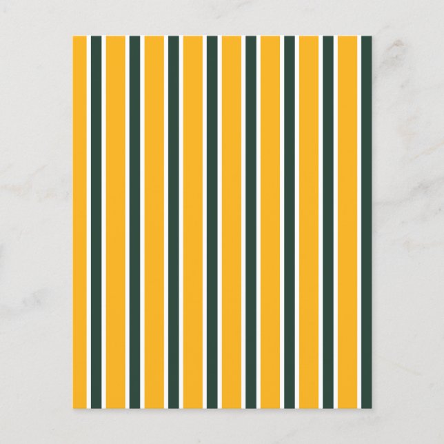 Green and Yellow Striped Scrapbook Paper (Front)