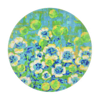 Green and Yellow Summer Tray Cutting Board