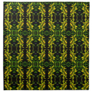 Green and Yellow Tapestry Pattern Cloth Napkin