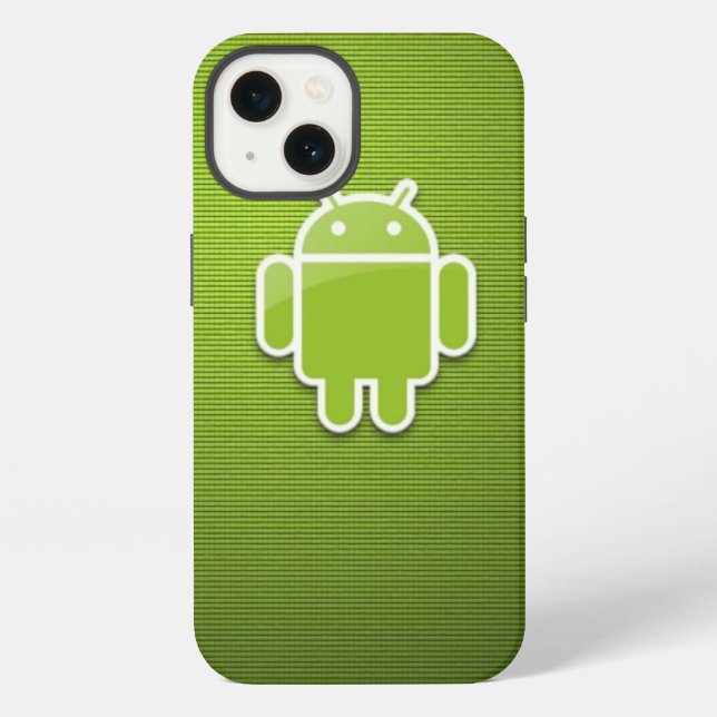 Green Android iPhone 13 Case (Back)
