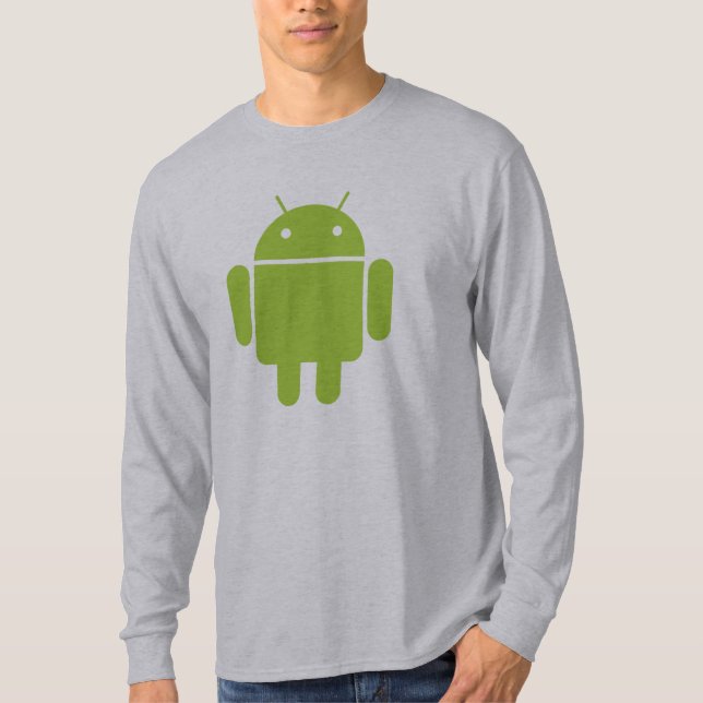Green Android Long Sleeve T-Shirt (Front)