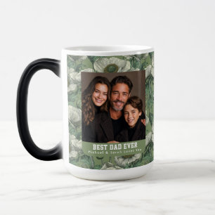 Green Anemones Botanical Fatherhood Birthday Color Morph Mug