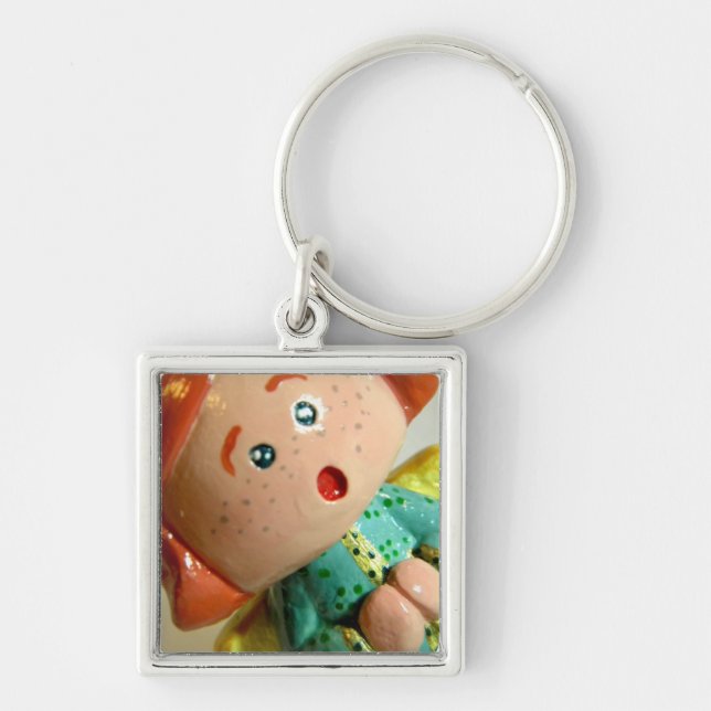 Green Angel I Keychain (Front)