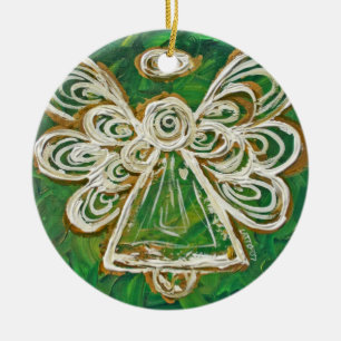 Green Angel Ornament