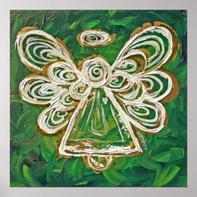 Green Angel Poster Print (Front)