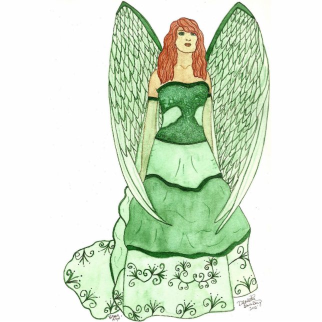 Green Angel Sculpture (Front)