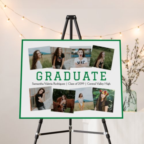 Green Angled Eight_Photo Graduation Foam Board