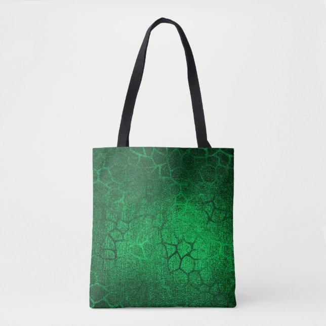 Green Animal Print Tote Bag (Front)