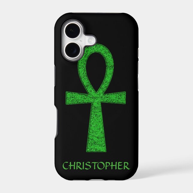 Green Ankh iPhone 5 Case (Back)