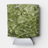 Green Annabelle Hydrangea Floral Wedding Favors Can Cooler (Back)