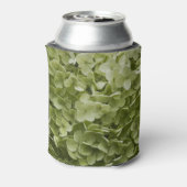 Green Annabelle Hydrangea Floral Wedding Favors Can Cooler (Can Back)