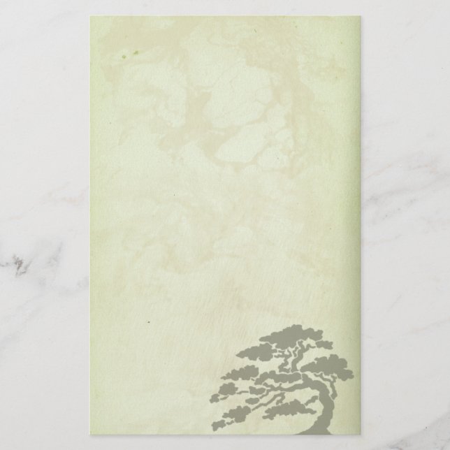 Green Antique Reproduction Stationery (Front)