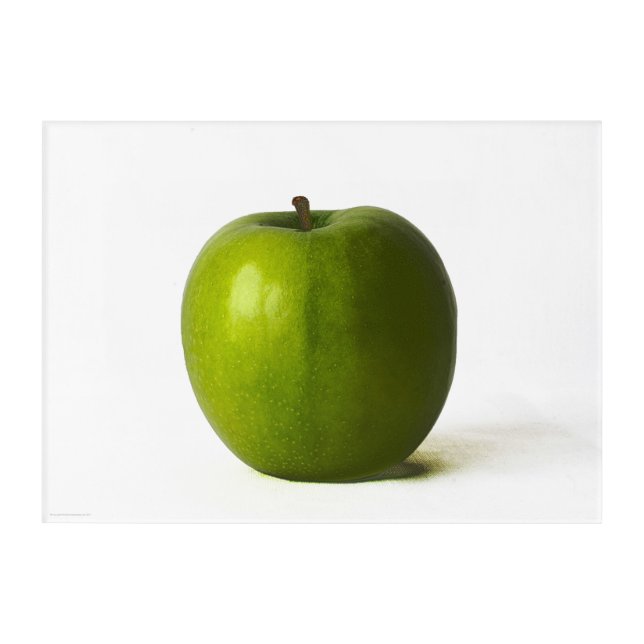 Green Apple 14x10 (35x25cm) waam Acrylic Print (Front)