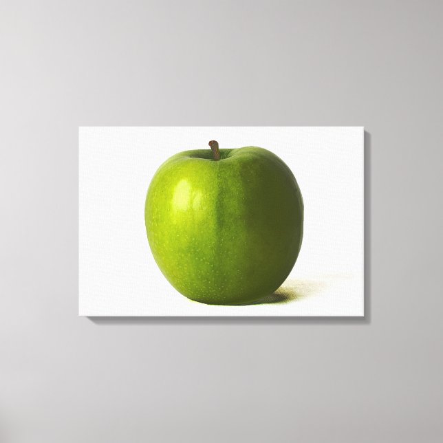 Green Apple 24x16 (60x40cm) waca Canvas Print (Front)