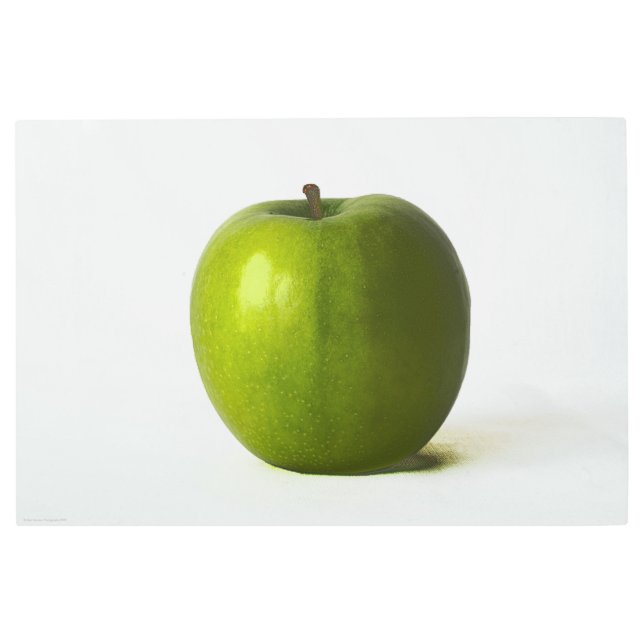 Green Apple 36x24 (90x60cm) wamecna Metal Print (Front)