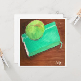 Green Apple and Journal Card