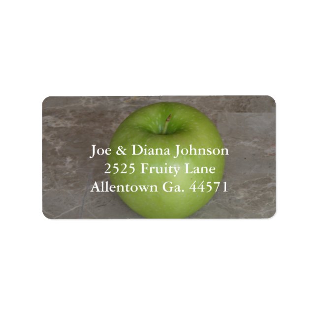 Green Apple Avery Address Label (Front)