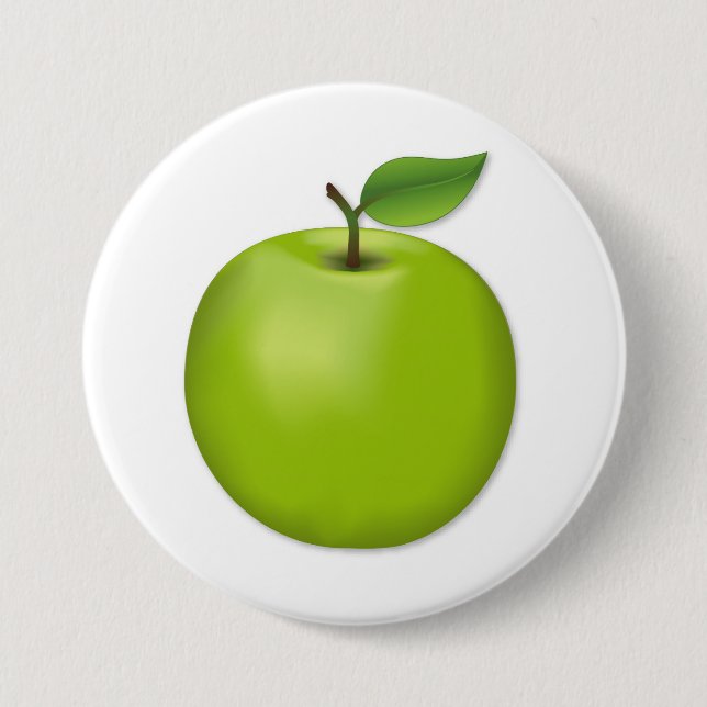Green Apple  Button (Front)