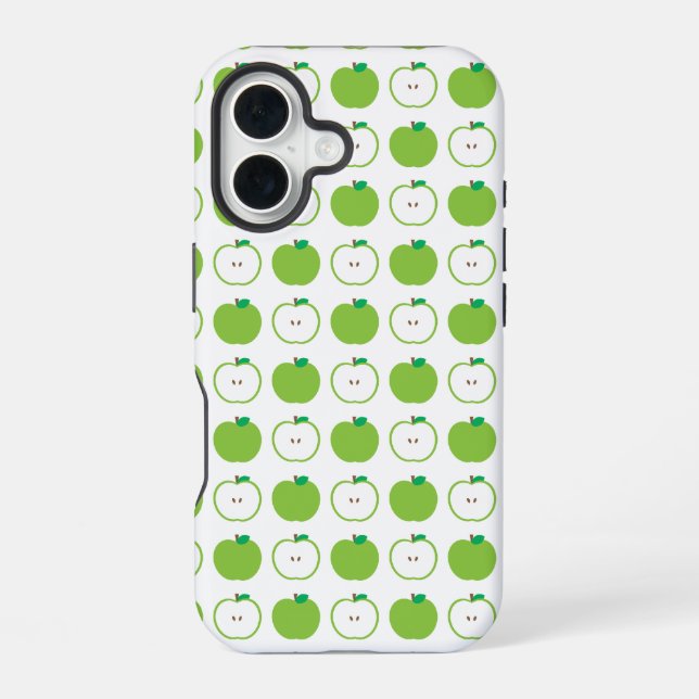 Green Apple Candy Pattern Iphone Case (Back)