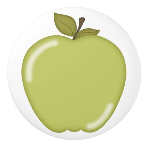 Green Apple Ceramic Knob