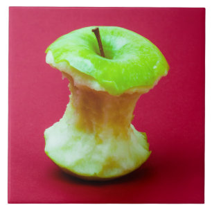 Green apple core tile