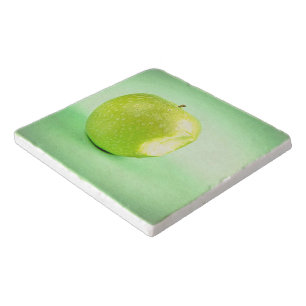 "Green Apple" Cute Photo. Buy Now Trivet