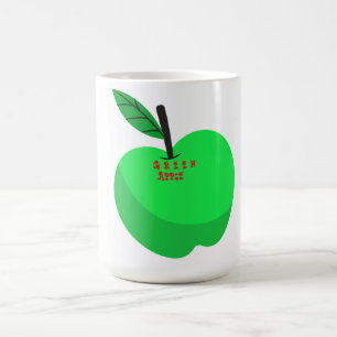 GReen apple design Coffee Mug