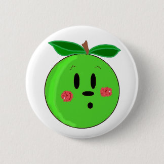 Green Apple Face Button
