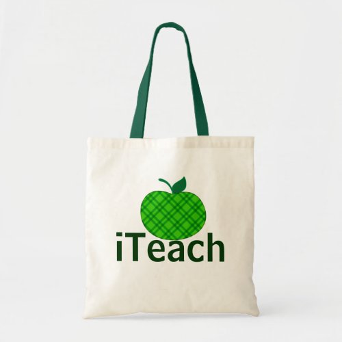 Green Apple iTeach Teachers Tote Bag