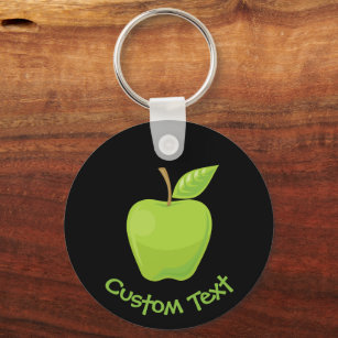 Green Apple Keychain