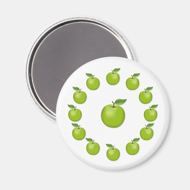 Green Apple Magnet (Front/Back)