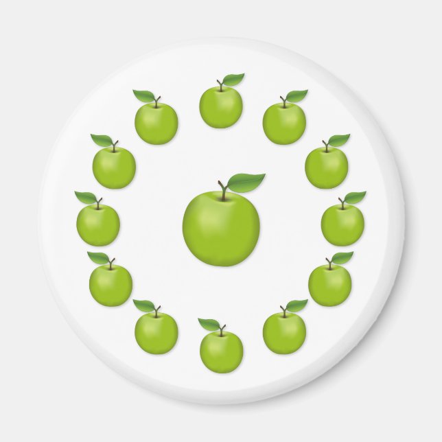 Green Apple Magnet (Front)