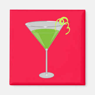 Green Apple Martini Magnet
