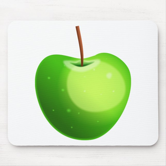 Green Apple Mouse Pad (Front)