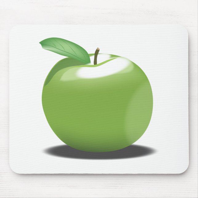 Green Apple Mouse Pad (Front)