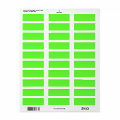 Green Apple Pantry Labels (Full Sheet)