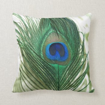 Green Apple Peacock Sill Life Throw Pillow by Peacocks at Zazzle