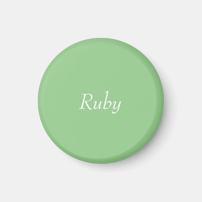 Green Apple Personalized Magnet (Front)